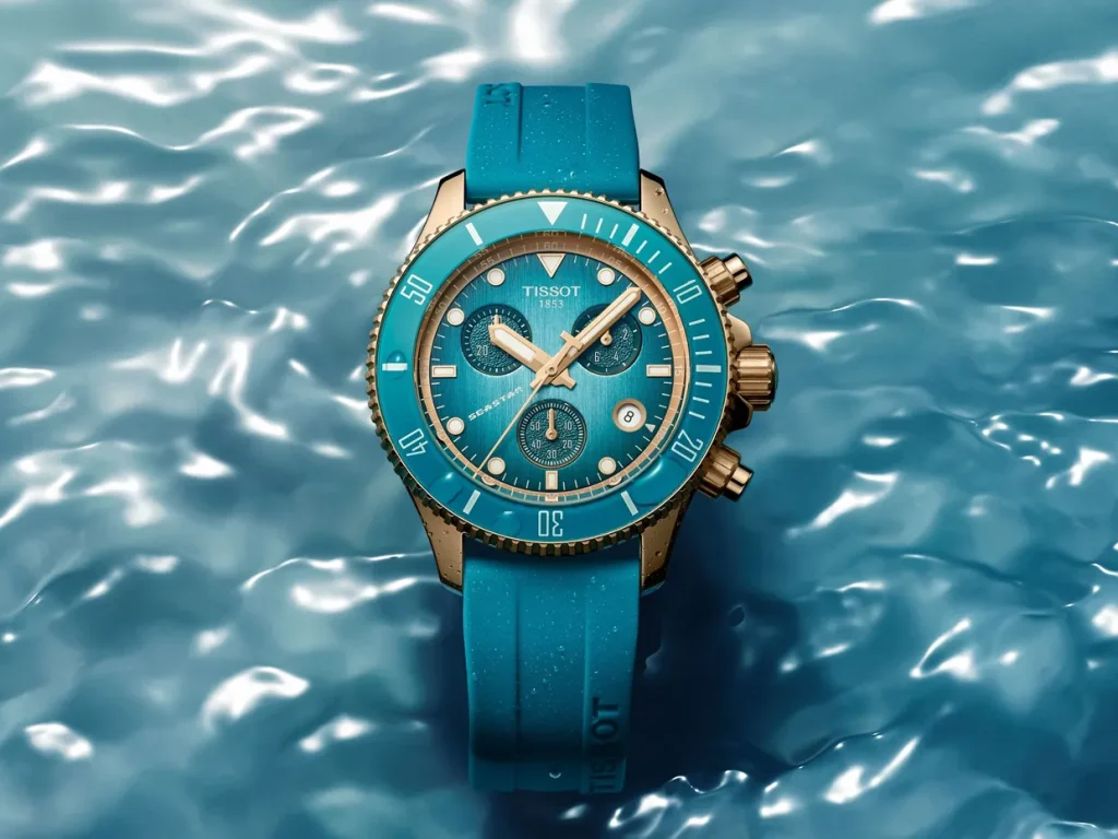 Tissot Seastar 38mm Terbaru Kombinasi Gaya Turquoise dan Ketangguhan Menyelam