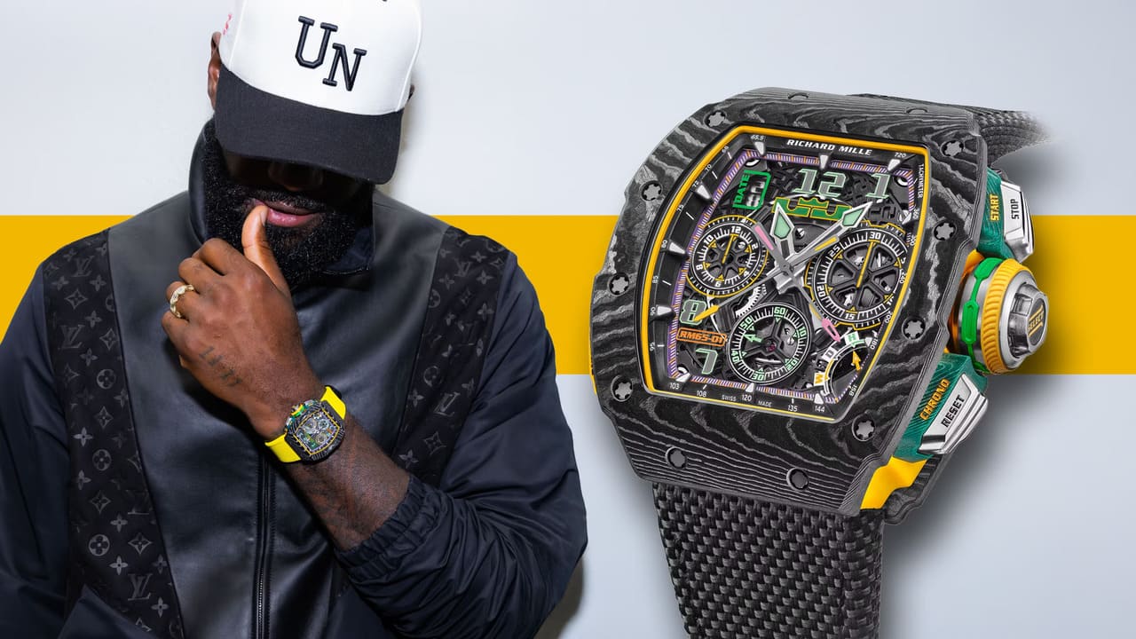 Richard Mille RM 65-01 “King James” Jam Tangan Mewah Penuh Warna untuk Sang Raja Lapangan