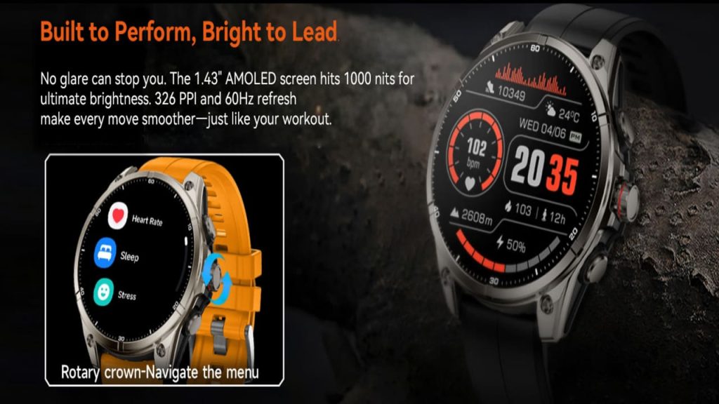 Smartwatch Rollme GT 3 Tangguh dengan Daya Tahan Baterai 65 Hari dan GPS Dual-Band