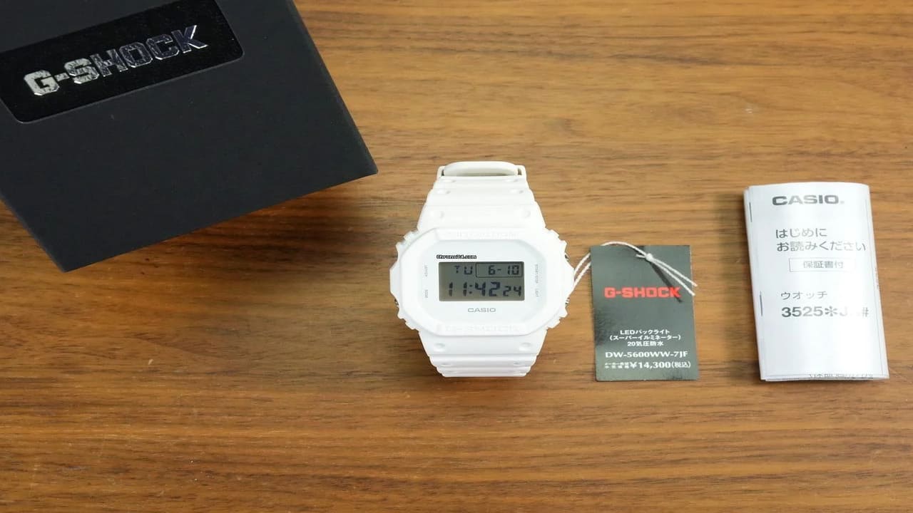 Putih Monokrom, Gaya Maksimal G‑Shock DW‑5600WW‑7 Tampil Serba Putih