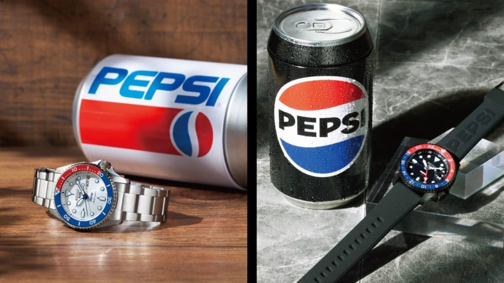 Seiko 5 Sports x Pepsi SSK047K1 GMT dan SRPL99K1 Kolaborasi Resmi Hadirkan Desain Unik Berbentuk Kaleng Pepsi